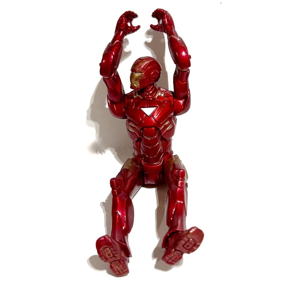 Marvel Iron Man 2 Iron Racers Turbo Racer 3.75" Action Figure Red Gold Hero 2010 - Picture 7 of 9